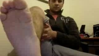 Straight guys feet on webcam #334
