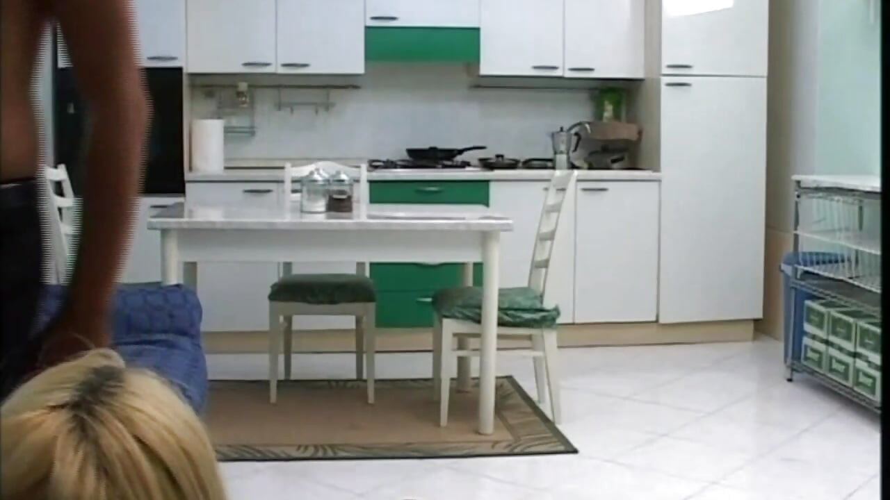 On the Kitchen Couch, the Tranny Gets Fucked Doggy Style.