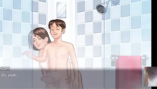 Milf Step-Mom Debbie All Shower lewd Scenes! summer time saga new update