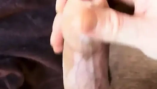 Hot handjob on a lonely night.