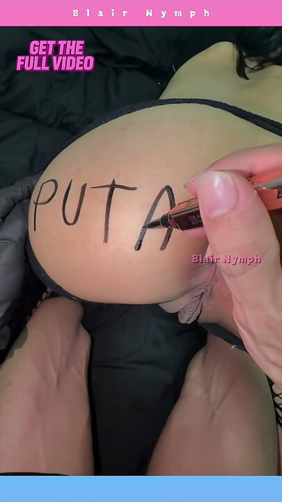 Um Inscrito Pediu Pra Eu Escrever Puta Na Minha Bunda - Blair Nymph