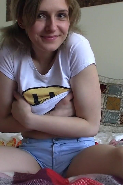 Adelina play with her tight cunt