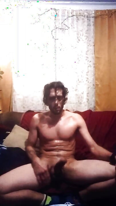 Bermain dengan zakar saya.