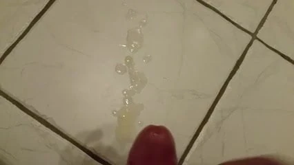 Cumshot huge load of cum draining my balls