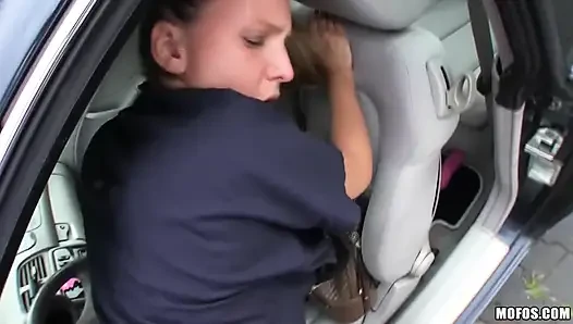Public Pickups - Czech Blonde Rides Big Cock in the Car Lot