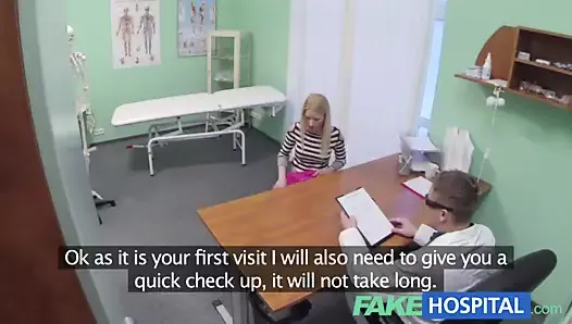 FakeHospital horny doctor gives sexy slim blonde orgasms