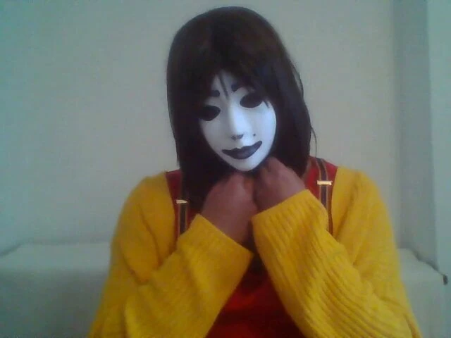 Another video of crossdresser in mask