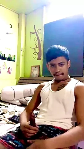 gangster wanker with huge cumshot