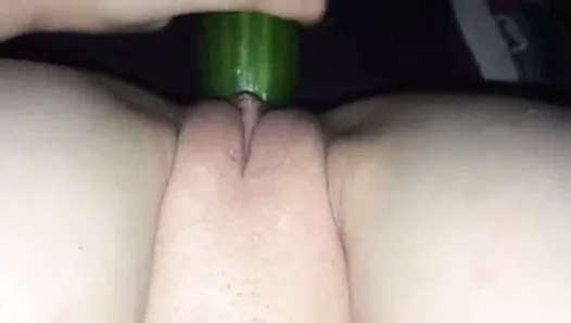 Cucumber masturbation
