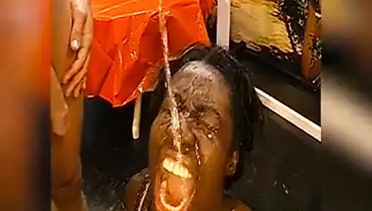 Hard Piss in Mouth & Swallowed - Filthy German Slut Drinks Hot Piss Straight From the Source