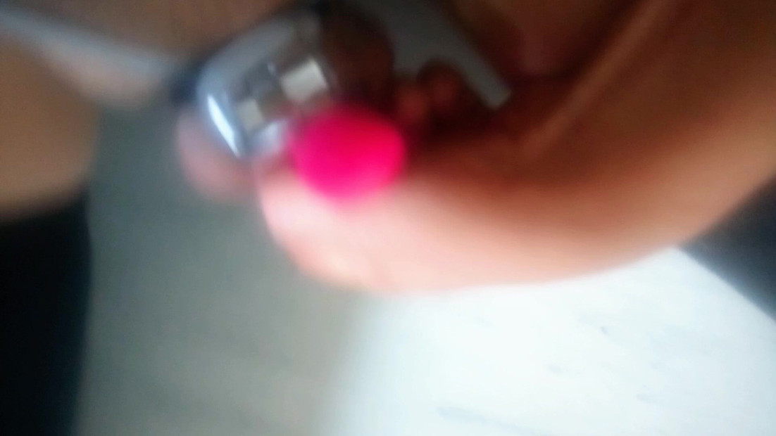 Chastity cage at work is killing me, so I tried with a Lush
To get my cock to cum