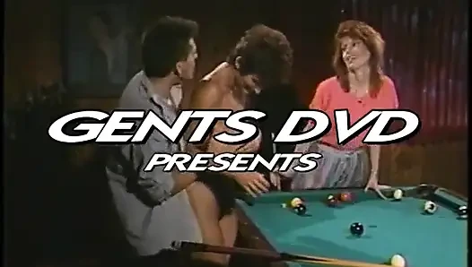 Two sexy ass blonde and brunette babes on pool table fucking hot rod hard
