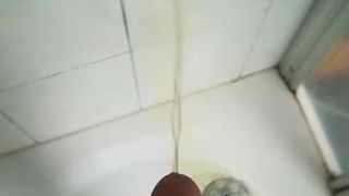 Mear en la ducha