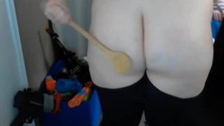 New camgirl CurvyBae spanking
