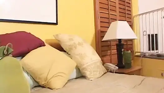 Small breast Asian babysitter seduces then fucks horny old man in bed