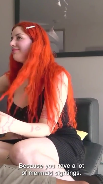 Key moment from "Sex Packer - Pale Latina Redhead Can't Get Enough Of Mature Big Cock"