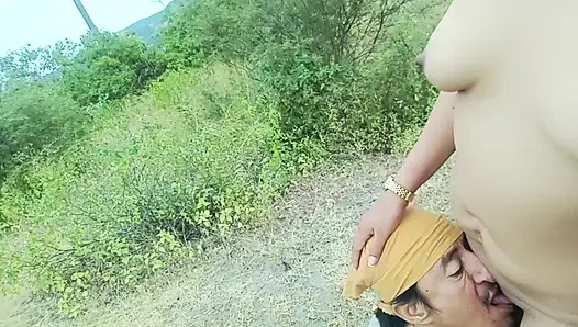 Delicious threesome - stepfather fucks his two beautiful big-assed and big-titted stepdaughters in the woods