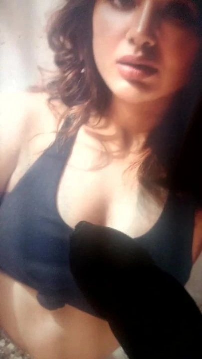 Samantha birthday split and cum tribute