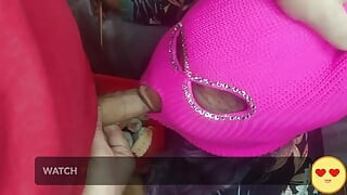 Horny married milf sucked our two cocks and asked for our cum on her food.