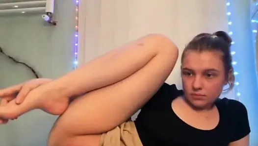 Blowjob and masturbating tight pussy jucielussie