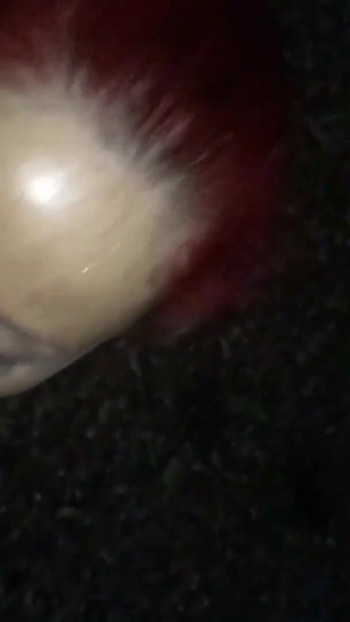 Thrilling moment from "Real German Redhead Street Hooker Give Stranger Public Blow"