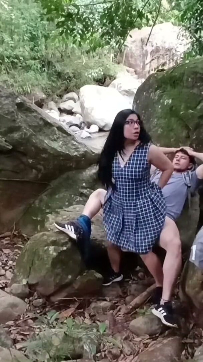 FINAL PART. I REALLY ENJOY FUCKING IN NATURE.. I'm going to the forest to fuck my friend, he cums on my leg | Clip 2