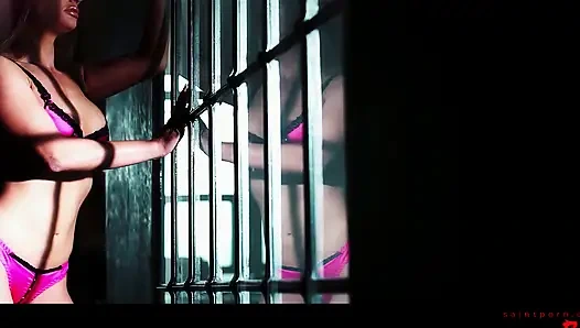 Koyu saçlı güzellik sakso çekiyor ve derinden sikiliyor