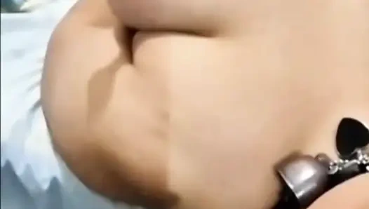 Huge milk tits are fucked by my dominant