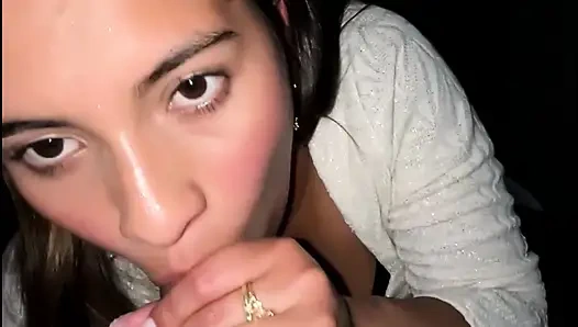 After a blowjob to that beautiful cock I climb on top of it until I make it come inside me