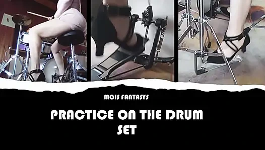 Practice on the Drums Set