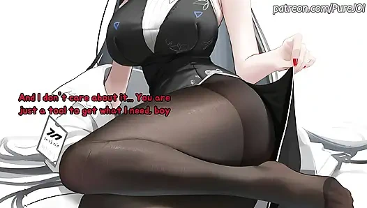 Rio from Blue Archive tests her new innovation on you (Feet and Pantyhose)