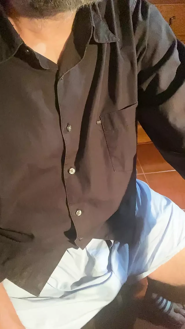 Very hard and wetting my boxer shorts while watching a porn