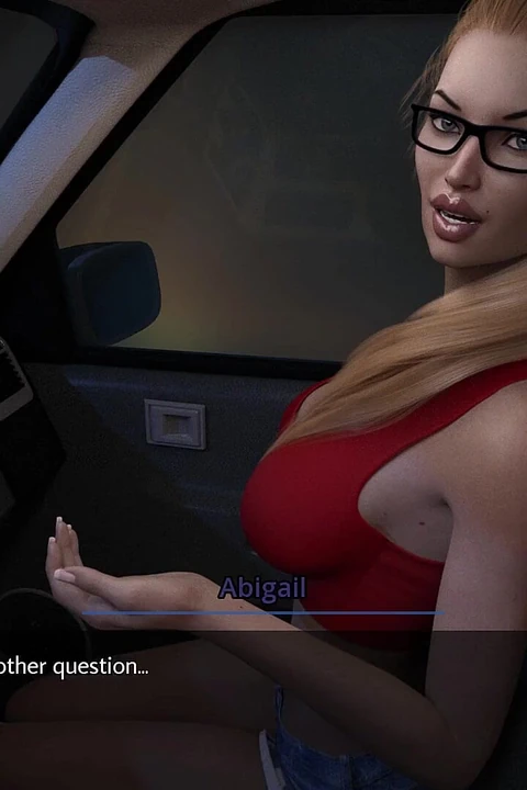 Dreams of Desire - Aby Giving Blowjob to Alex Inside the Car and Swallowed All of His Sperm