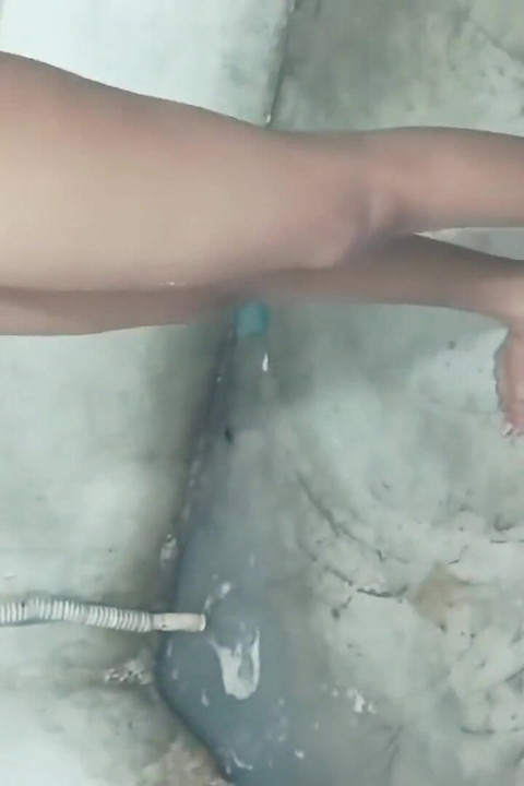 Bathing in Bathroom with Nude Sexy Body