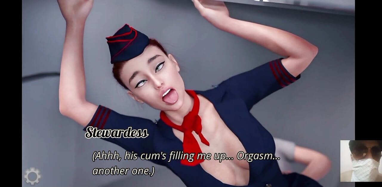 AIR HOSTESS ACCIDENTALLY CAME IN TOILET AND SAW MY BIG DICK. THEN I FUCK HER ON THE PLANE.MCR PART-2