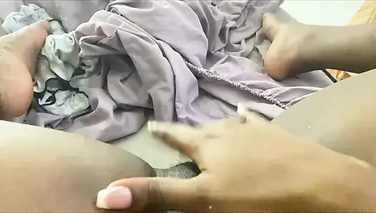 stepsister when she is alone at home she masturbates until she comes