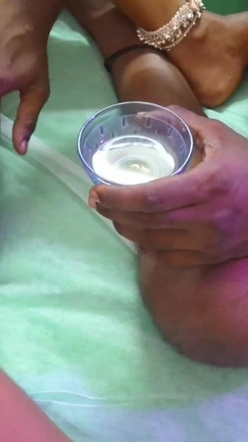 Captivating moment from "Indian Special Massage Video - Hot tamil girl"