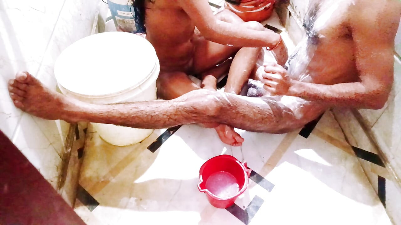 Soapy Desi Girl Bathroom Sex - Wet Massage Turns into Hardcore