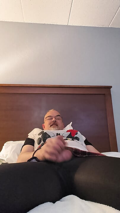 Birthday masturbating in wife's clothes