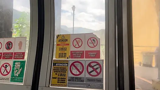 Kolombiya'da Teleferikte Oral Seks Ve Sikiş, Santander Çok Azgın Hamile Bir Kadınla