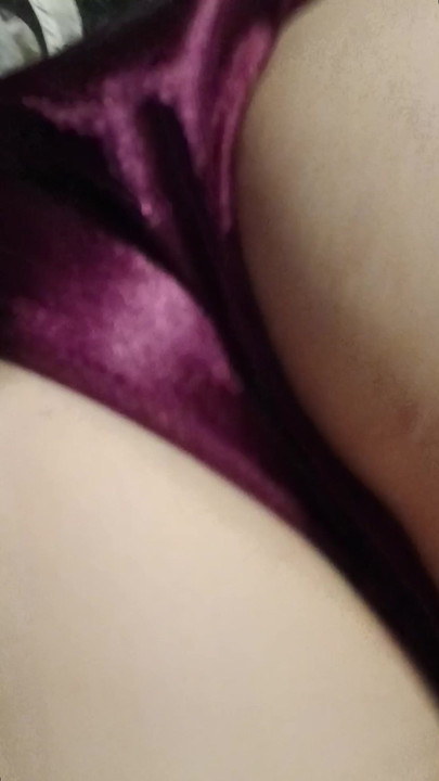 Wiggle it in shiny satin panties