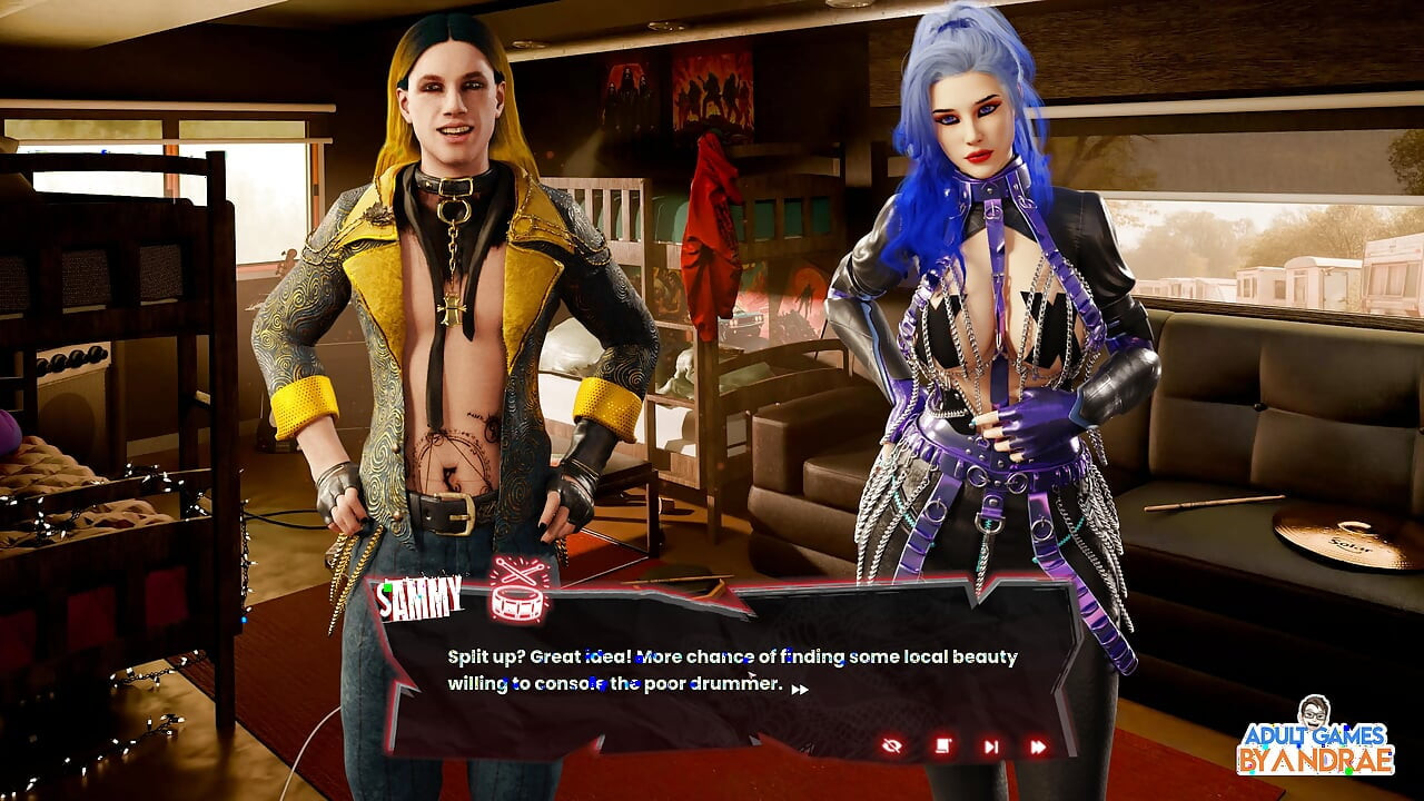 Sex, Sin & Rock'n'Roll Gameplay Part 1 - Van Crash, Motel Stop & A Strange New Beginning
