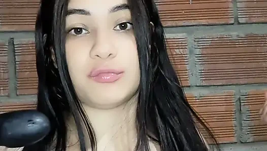 Face of an Indian girl while being fucked from behind