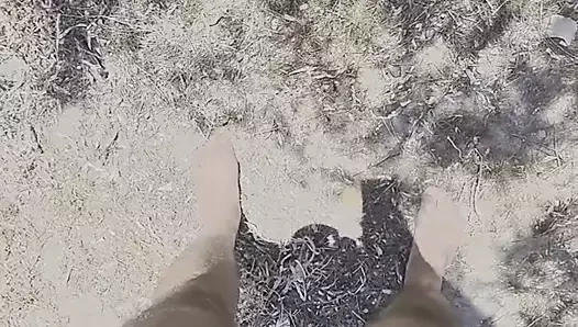 Greek porn video – Piss on the nudist beach