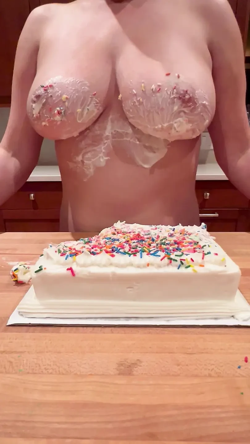 Step mom ruins birthday cake with her huge tits