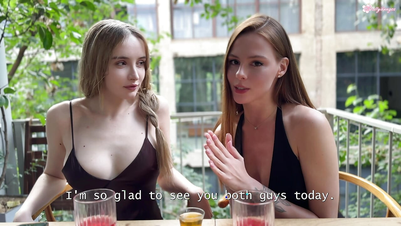 Threesome Sex on the First Date! Lucky Guy Fucks Two 19-year-old Stepsisters!