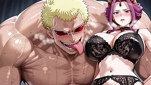 Doflamingo (OP) x Mirelia (Shield Hero)