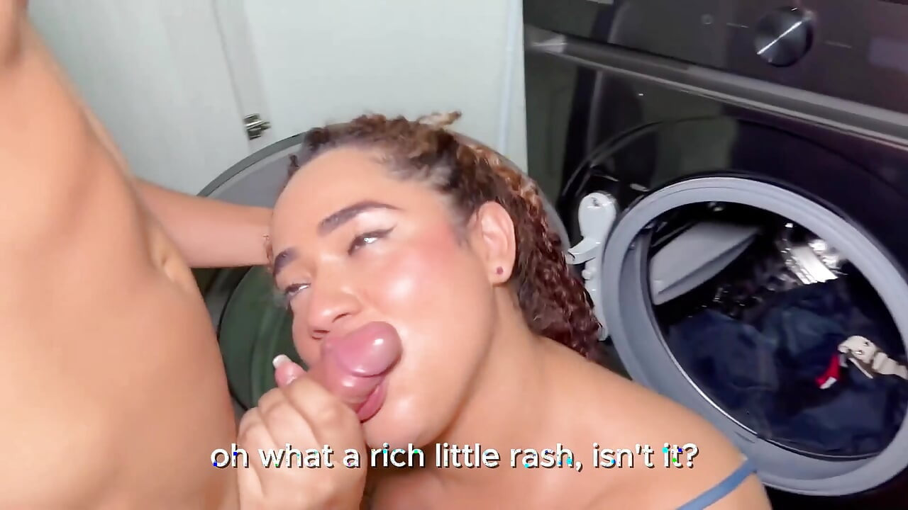 I Get Stuck in the Washing Machine, While My Stepson Fucks Me