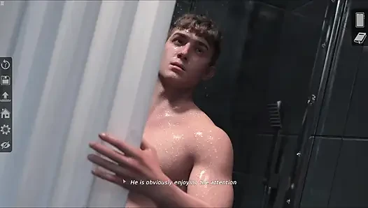 Gay Sam Caught BBC Gay Naked Then He Masturbating In Shower