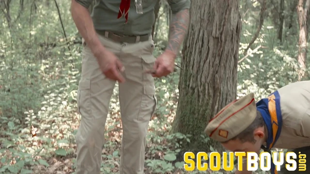 ScoutBoys Sexy hung DILF Dolf Dietrich barebacks hairless scout raw